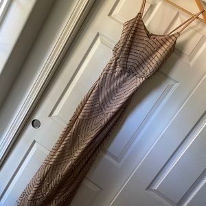 Adrianna Papell Beaded Maxi Dress
